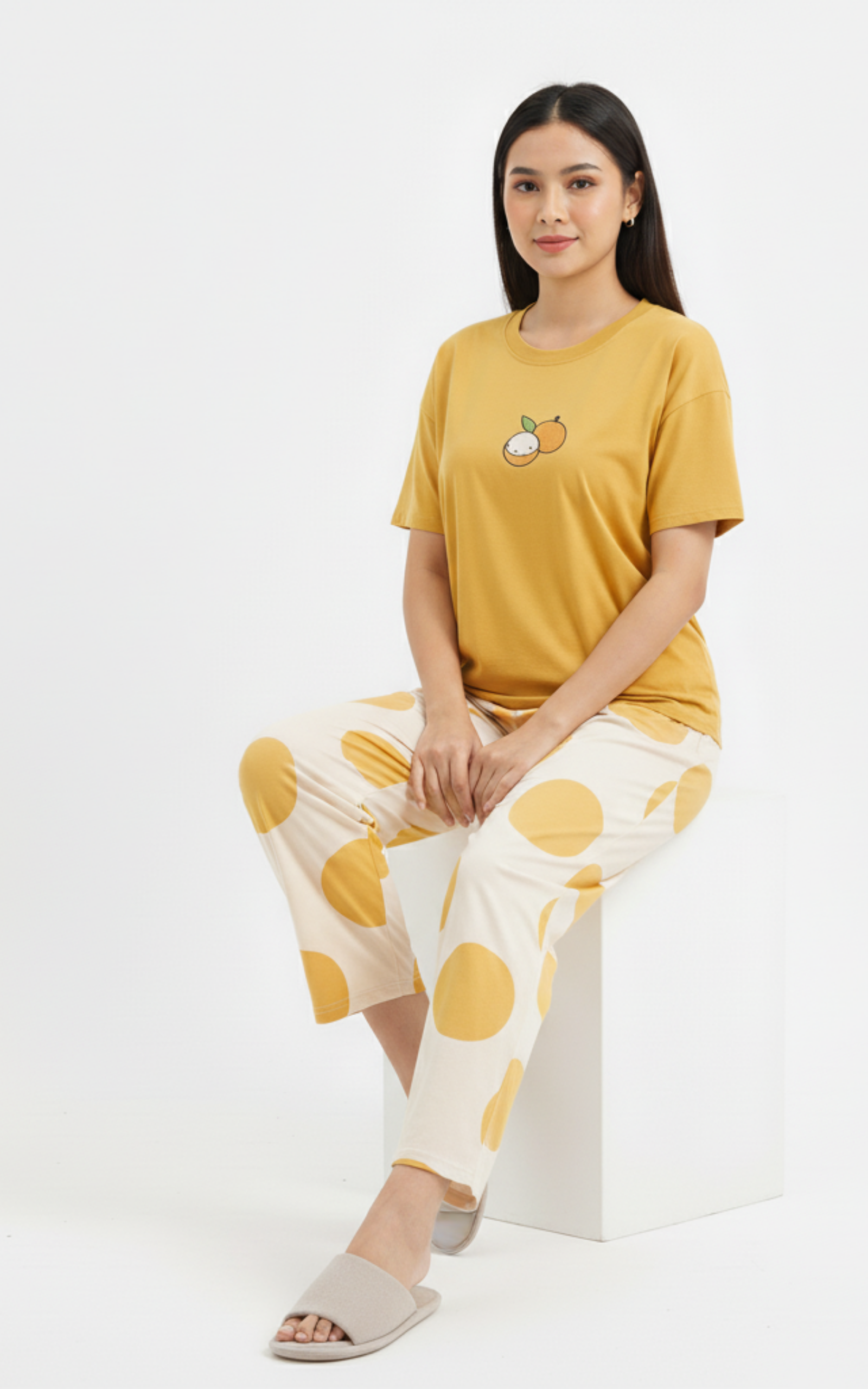 Yellow Orange Terno Pants