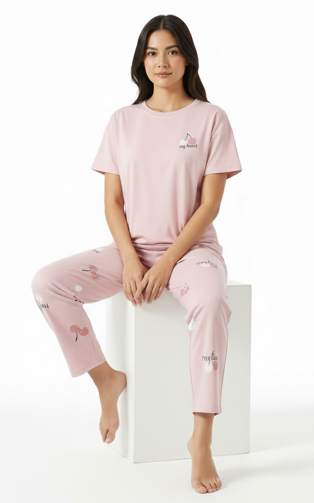 Pink Cherries Terno Pants