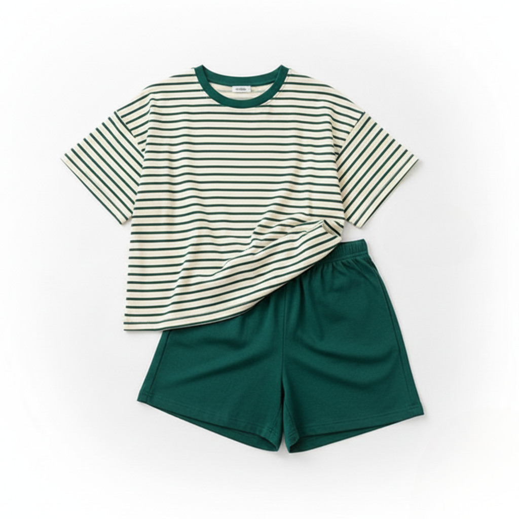 Green Stripes Terno