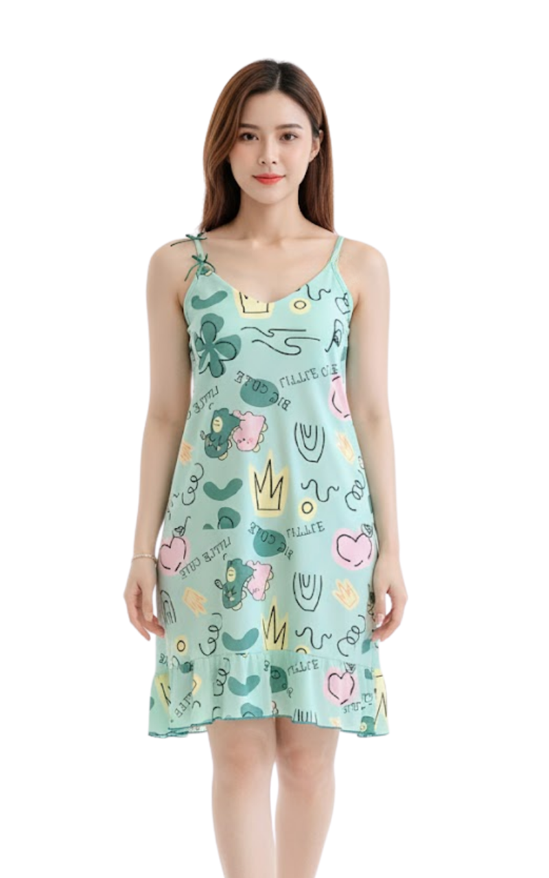Green Cartoon Dress
