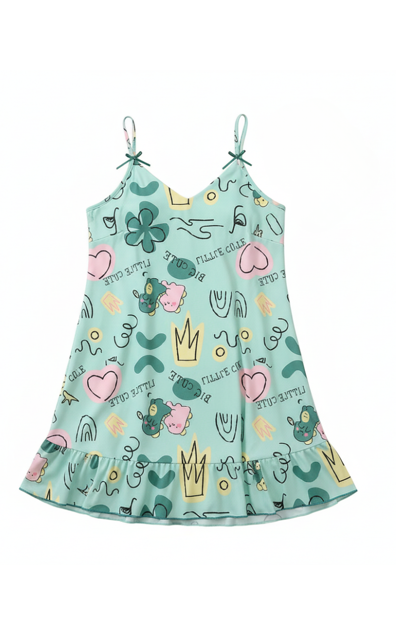 Green Cartoon Dress